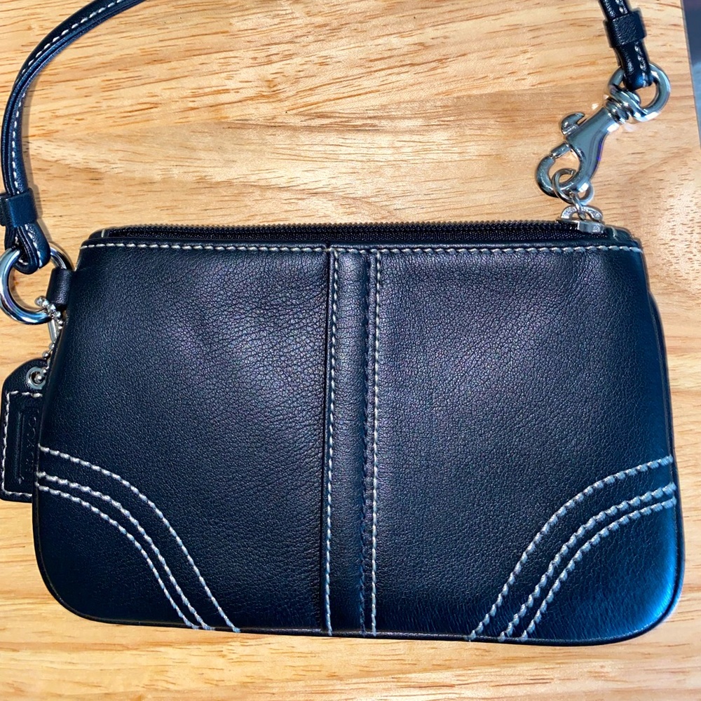 Black mini Coach purse